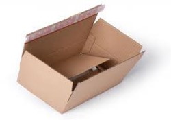 Verzenddoos, boekwikkel met plakstrip, bruin, ft 310 x 230 x 110 mm