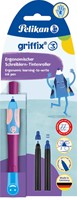 Pelikan Griffix roller, op blister, voor rechtshandigen, paars - blauw