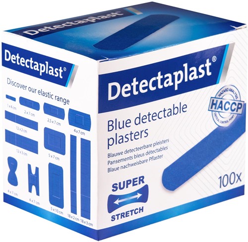 Detectaplast Elastic textielpleister, ft 19 x 72 mm, pak van 100 stuks-3
