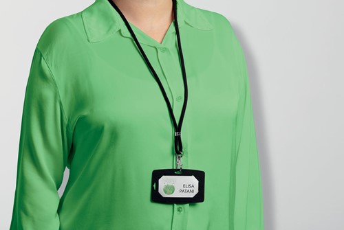 Durable textielkoorD rPET, met karabijnhaak, zwart, pak van 10 stuks-3