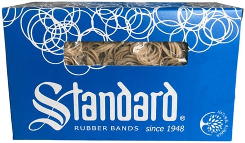 Elastiek Standard Rubber Bands 18 80x1.5mm 500gr 1660 stuks bruin-3