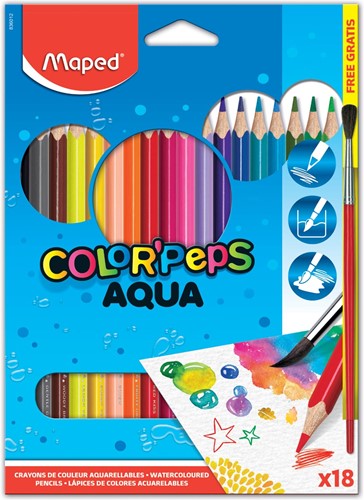 Maped Aquarelpotlood Color'Peps Aqua 18 potloden