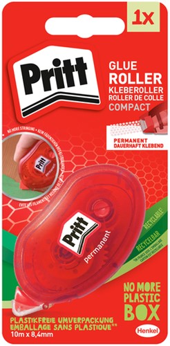 Lijmroller Pritt Compact permanent 10m op blister-2