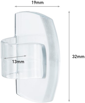 Kabelklem Command rond incl bevestigingsstrips transparant 4 stuks-2
