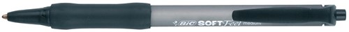 Bic balpen Soft Feel Clic Grip zwart