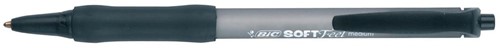 Bic balpen Soft Feel Clic Grip zwart