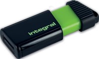 Integral Pulse USB 2.0 stick, 128 GB, zwart/geel-2