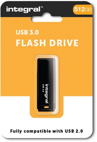 Integral USB stick 3.0 Black, 512 GB, zwart-2