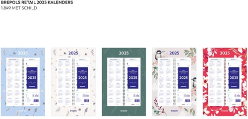 Brepols week omlegkalender op schild, fantasy, 2025