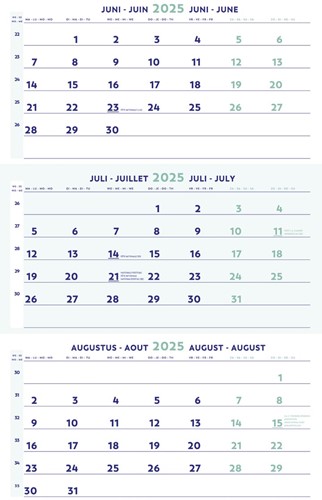 Brepols driemaandskalender 2026