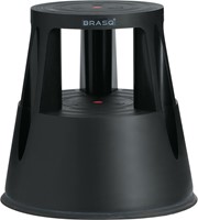 Rolkruk Comfort, uit kunststof, zwart