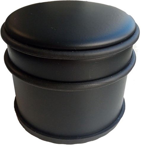 Deurstop, zwart, ft 9 x 7,5 cm, 1 kg