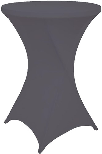 Hoes voor statafel, diameter 80 cm, antraciet-grijs