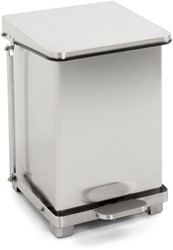 Industriële Pedaalemmer 27 Liter Mat RVS