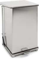 Industriële Pedaalemmer 152 Liter mat RVS