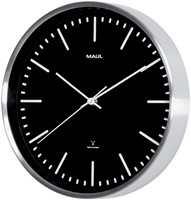 Wandklok MAUL Fly RC Ø305x45mm aluminium frame zwart incl. batterij-3