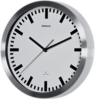 Wandklok MAUL Pilot RC Ø305x45mm aluminium frame wit incl. batterij-3