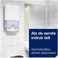 Handdoekdispenser Tork H2 Elevation Xpress wit 552000-2