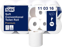 Toiletpapier Tork T4 Premium 3-laags 250 vel wit 110316