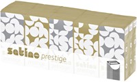 Zakdoek Satino Prestige 4-laags 15x10 vel wit 113940