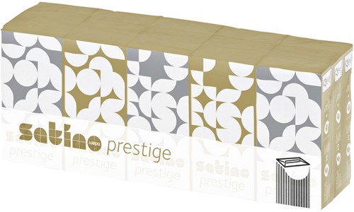 Zakdoek Satino Prestige 4-laags 15x10 vel wit 113940