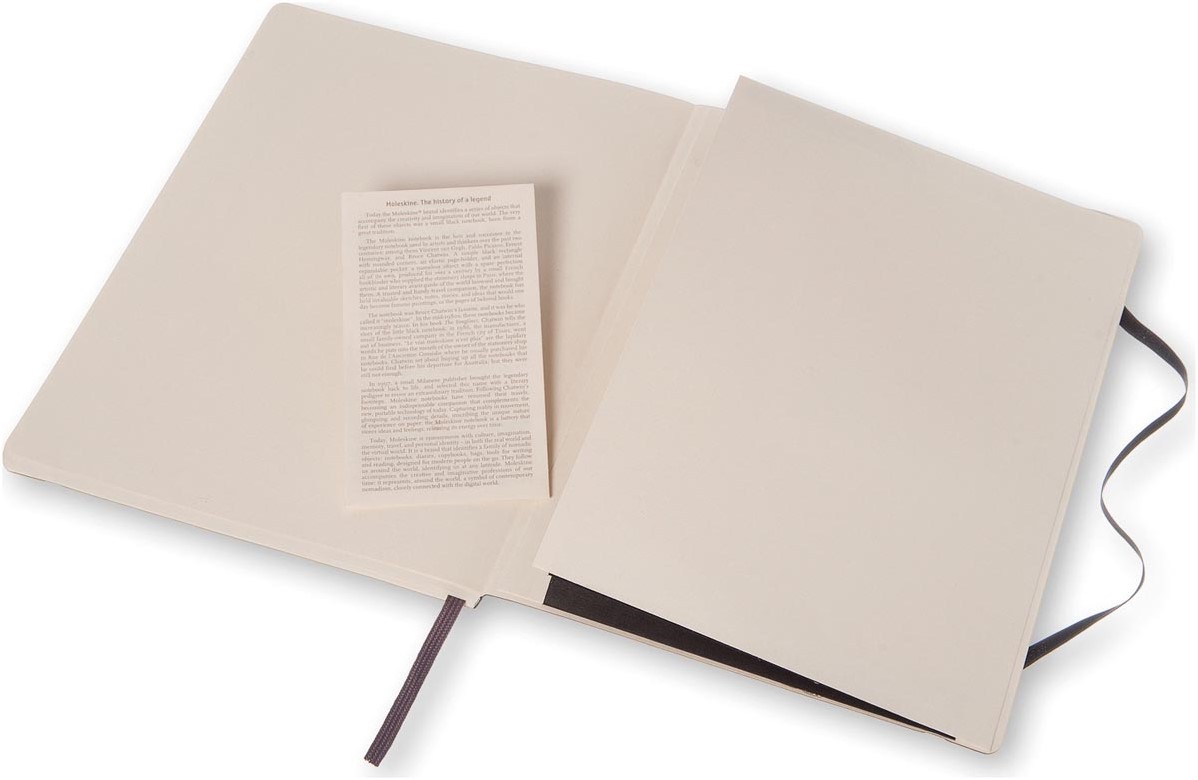 Verovering Buik bouwen Moleskine notitieboek, ft 19 x 25 cm, puntraster, soepele cover, 192 blad,  zwart One-Stop-Office-Shop.nl