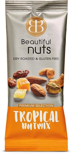 Beautiful Nuts noten, zakje van 50 g, Tropical Mix