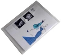 Documentenmap, A4, transparante PP, velcro sluiting, pak van 10 stuks