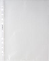 Pergamy geperforeerde showtas, ft A4, 11-gaatsperforatie, gekorrelde PP van 50 micron, pak van 100 stuks
