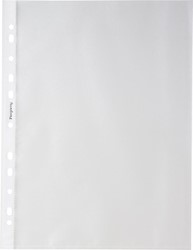 Pergamy geperforeerde showtas, ft A4, 11-gaatsperforatie, gekorrelde PP van 60 micron, pak van 100 stuks