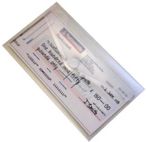 Documentenmap, met velcro sluiting, ft DL 225 x 125 mm, transparant, pak van 10 stuks-3