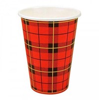 Scotty drinkbeker uit karton, 180 ml, 100 stuks, rood