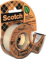 Plakband Magic  Tape A greener choice, ft 19 mm, 20 m, op dispenser van 100 % gerecycleerd plastic-2