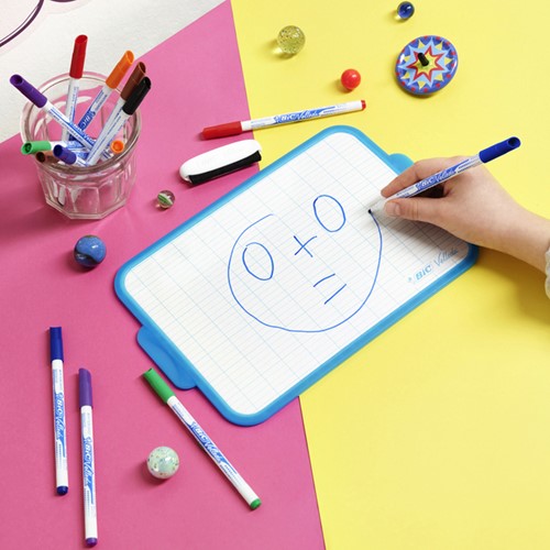 Whiteboardmarker Bic Velleda 1721 rond fijn blauw-2