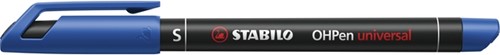 Viltstift STABILO OHpen 841/41 permanent rond superfijn blauw-2