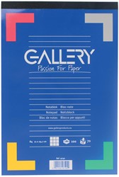 Gallery schrijfblok, ft A4, geruit 5 mm, blok van 100 vel