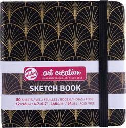 Talens Art Creation schetsboek Art Deco, 140 g/m², ft 12 x 12 cm, 80 vel