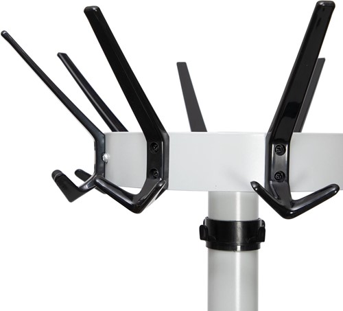 MAUL kapstok caligo metaal, hoogte 175 cm, 32 kledinghaken met parapluhouder, zilver-2