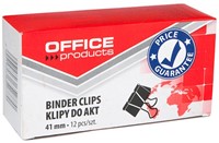 OFFICE products foldbackclip, zwart, 41 mm, doos van 12 stuks