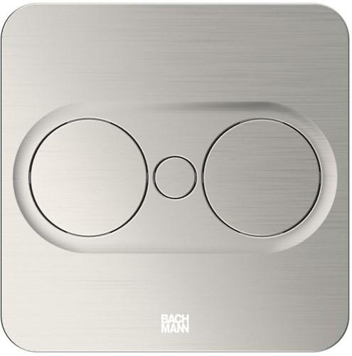 Inbouw Stekkerdoos TWIST 2 - Vierkant - RVS look - 2x 230V