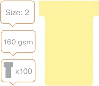 T-kaart Nobo nr.2 48mm geel 100 stuks-5