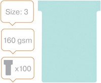 T-kaart Nobo nr.3 80mm blauw 100 stuks-5