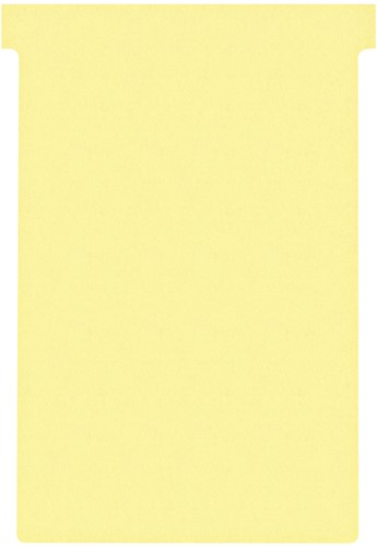 T-kaart Nobo nr.4 112mm geel 100 stuks