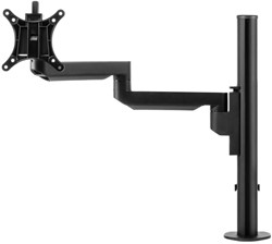 Monitorarm Galaxy Enkel Zwart Met Bladklem En Bladdoorvoer