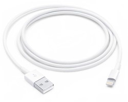 Apple kabel, Lightning (8-pin) naar USB-A, 1 m, wit