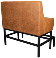 Bank hoog - 120 cm - Cognac-3