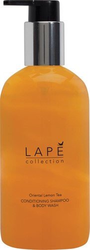 Lapé shampoo & douchegel, Oosterse citroenthee, flacon van 300 ml