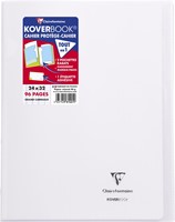 Clairefontaine schrift Koverbook voor ft A4+, 96 bladzijden, kaft in PP, seyès, transparant-2