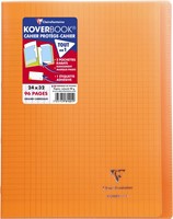 Clairefontaine schrift Koverbook voor ft A4+, 96 bladzijden, kaft in PP, seyès, transparant-4