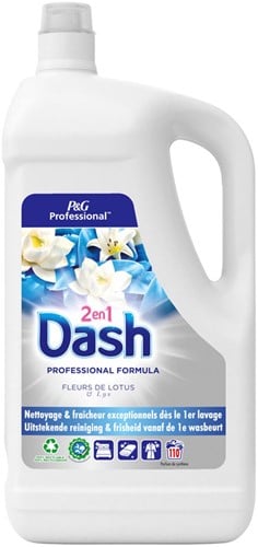 Dash Professional Formula Fleurs de Lotus wasmiddel, fles van 4,95 liter, 110 wasbeurten